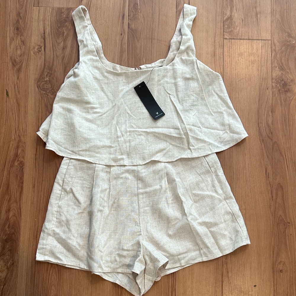 Lulu's Light Beige Romper